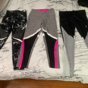3 Victoria secret pink leggings